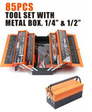 85pc Auto Repair Tool Set – Wrenches, Sockets, Screwdrivers + Case | JustRightDeals NZ - JustRight deals New Zealand