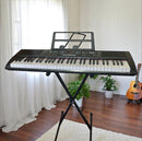 Premium 61-Key Piano Keyboard w/ Stand ā , Speakers, LCD Display