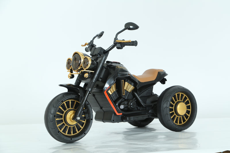 Black Electric Ride-On Toy Bike – Lights, Music & MP3 | NZ Stock, Overnight Delivery | Justrightdeals