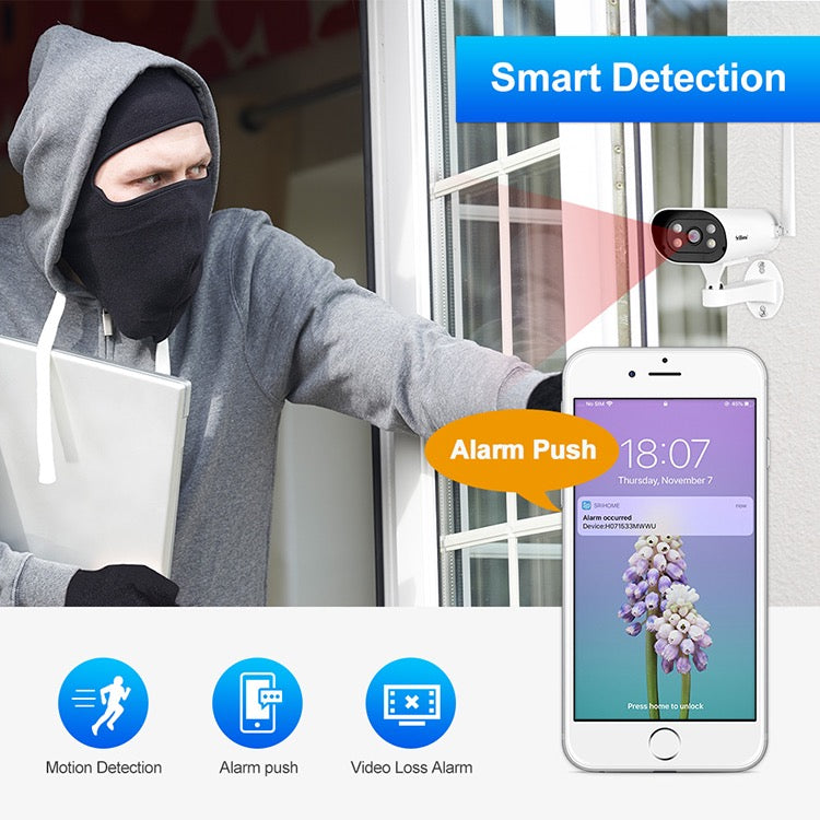 Wireless 2MP 4CH CCTV Security Camera System