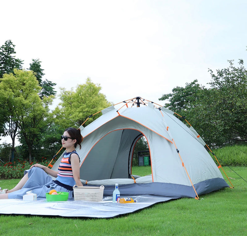 2–4 Person Pop-Up Camping Tent – Waterproof, Quick Setup, Portable wit
