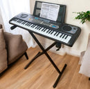 61-Key Electronic Piano Keyboard w/ Stand Mic, Digital Display & Power Adapter | NZ Stock – JustRightDeals