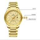 Men’s Luxury Stainless Steel Quartz Watch – 30M Water Resistant, Date Display | NZ Stock | Overnight Delivery | Afterpay Zip Pay - JustRight deals New Zealand 