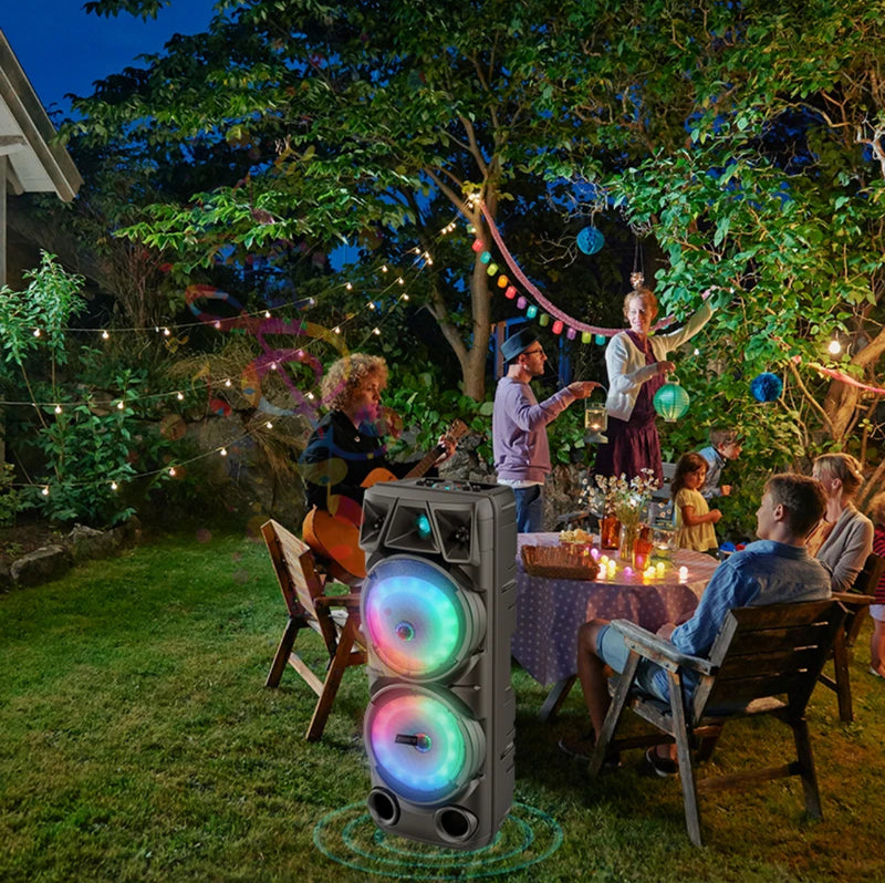 Party Speaker with microphone