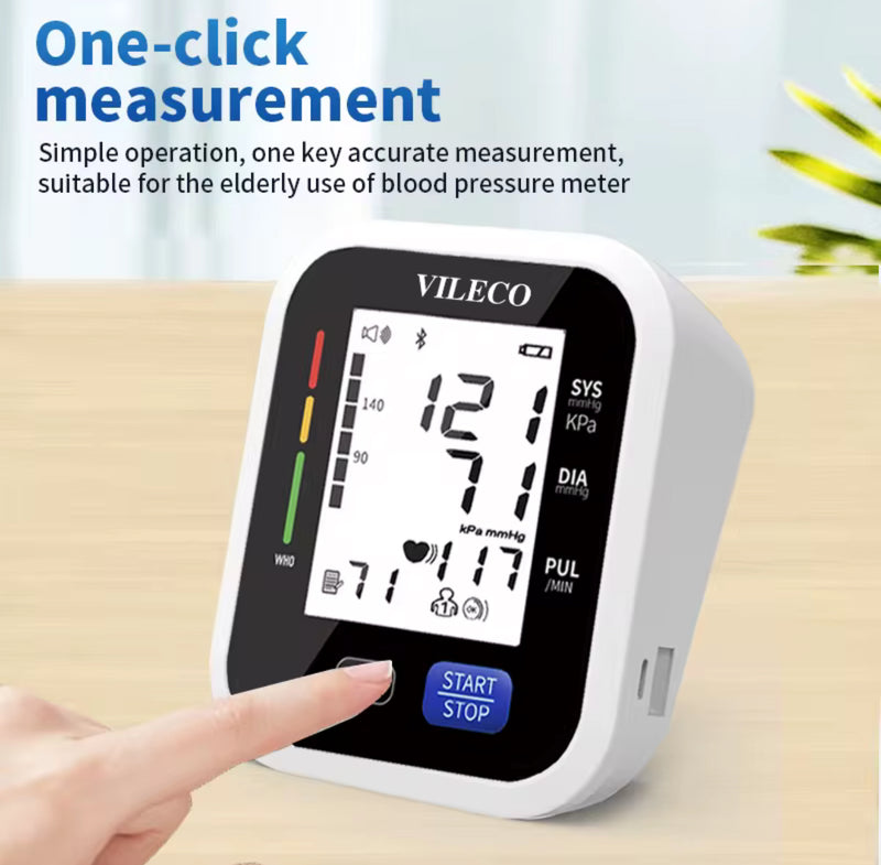 Digital LCD Blood Pressure Monitor – Upper Arm Automatic with WHO Indicator | NZ Stock & Overnight Delivery