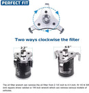Adjustable 3-Jaw Oil Filter Wrench 53–108mm – 1/2” & 3/8” Drive | NZ Stock & Overnight Delivery