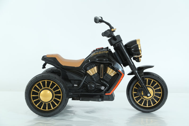Black Electric Ride-On Toy Bike – Lights, Music & MP3 | NZ Stock, Overnight Delivery | Justrightdeals
