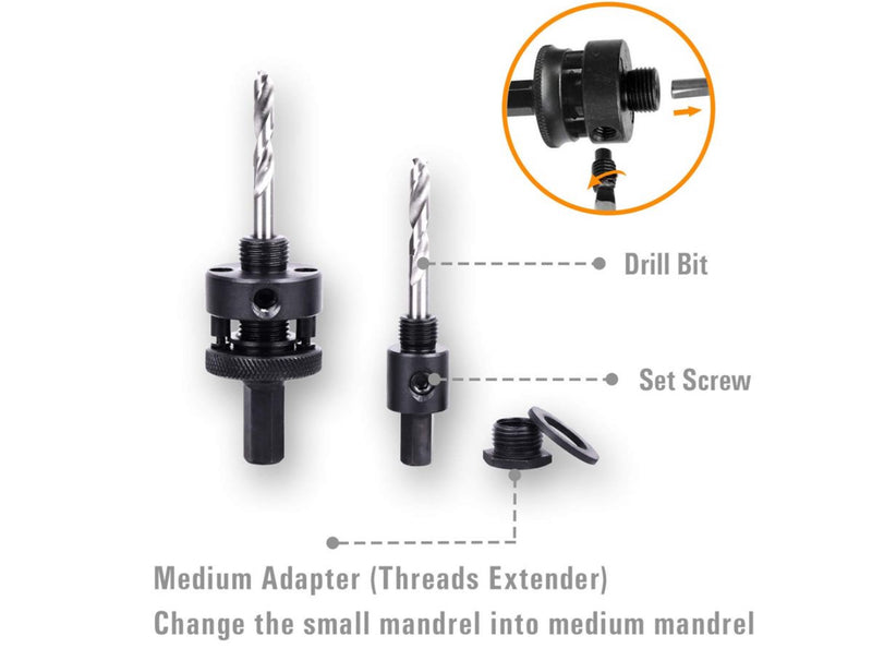 Hole Saw Set | Drill Bit Cutting Cutter nz-Justrightdeals - JustRight deals New Zealand 