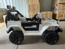 White 12V Ride-On for Kids – Jeep Style, Music, Remote, USB | NZ Stock, Overnight Delivery | Justrightdeals
