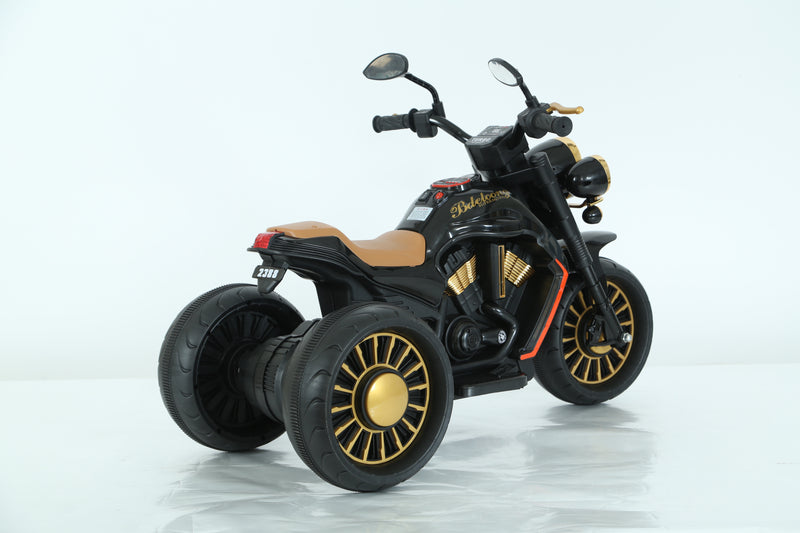 Black Electric Ride-On Toy Bike – Lights, Music & MP3 | NZ Stock, Overnight Delivery | Justrightdeals