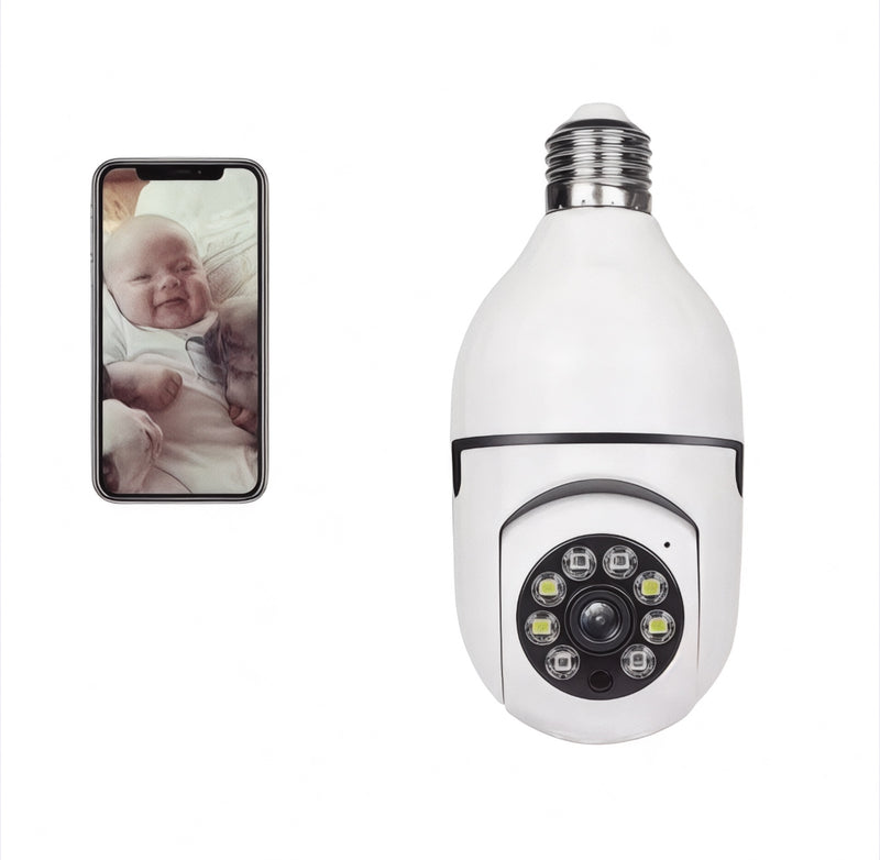 360° Panoramic Wi‑Fi Security Camera – Wireless IP, Night Vision, Motion Tracking, Two‑Way Audio – NZ Stock - JustRight deals New Zealand 