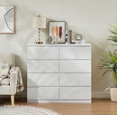 8 Drawer Chest of Drawers – White MDF Storage Cabinet 110cm | NZ Stock | Overnight Delivery | Afterpay & Zip Pay - JustRight deals New Zealand 