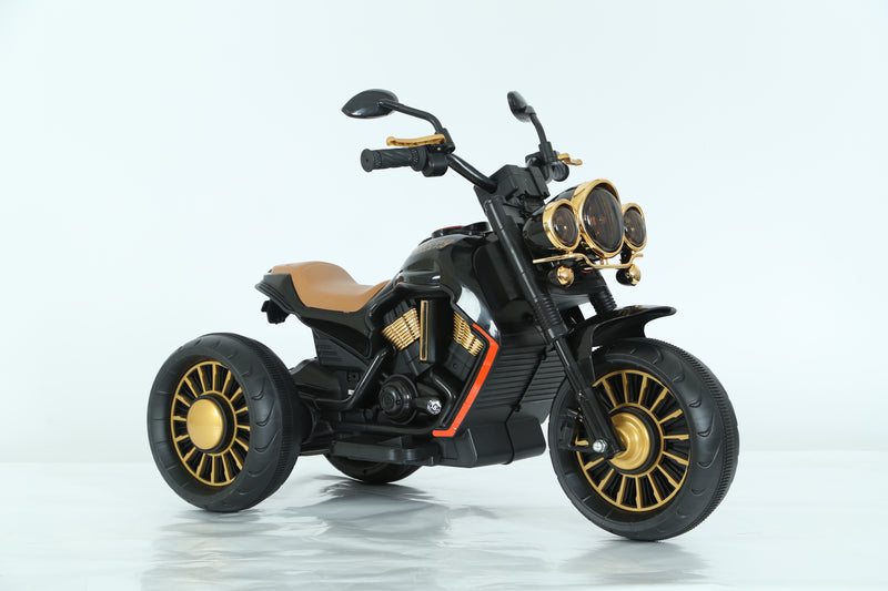 Black Electric Ride-On Toy Bike – Lights, Music & MP3 | NZ Stock, Overnight Delivery | Justrightdeals