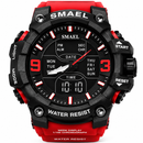 Men’s Military Sports Watch 49mm Big Face Digital & Analog LED Waterproof Red | Overnight Delivery | Afterpay & Zip Pay
