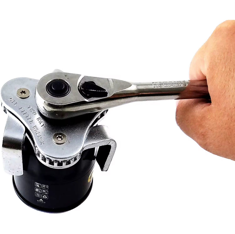Adjustable 3-Jaw Oil Filter Wrench 53–108mm – 1/2” & 3/8” Drive | NZ Stock & Overnight Delivery