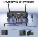 4 Channel UHF Wireless Microphone System – 4 Handheld Mics, 50m Range, XLR & 6.35mm Output | NZ Stock | Overnight Delivery | Afterpay