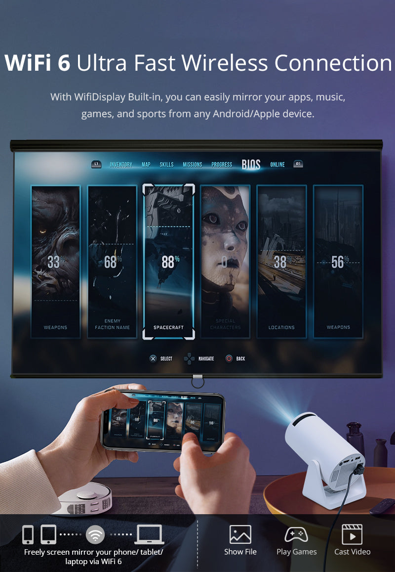 Android Projector Bluetooth - JustRight deals New Zealand 