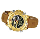 Men’s Leather Strap Quartz Watch – 3ATM Water Resistant, Luxury Gift | NZ Stock, Overnight Delivery, Afterpay & Zip Pay - JustRight deals New Zealand 