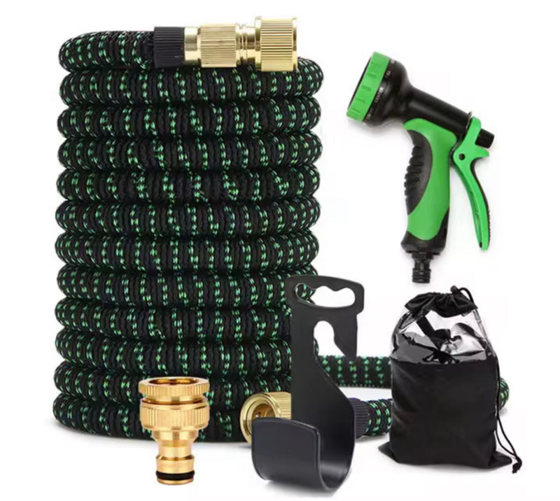 75ft Expandable Garden Hose with 10-Function Spray Gun & NZ Tap Fittings – Lightweight, Leak-Proof & Kink-Free Water Hose