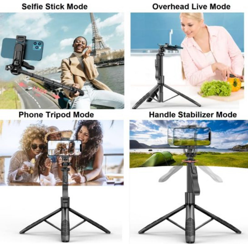 Bluetooth Selfie Stick Tripod with Remote – 360° Rotation, Extendable | NZ Stock | Overnight Delivery