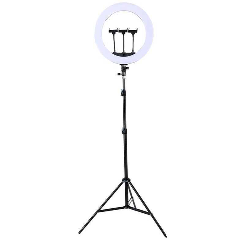 18-Inch LED Ring Light with 1.9M Tripod & Remote – Professional Dimmable Lighting | NZ Stock | Overnight Delivery