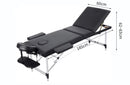 Portable Folding Massage Table Bed – Adjustable Backrest & Height, Aluminium Frame, Carry Bag | Afterpay & Overnight Delivery - JustRight deals New Zealand 