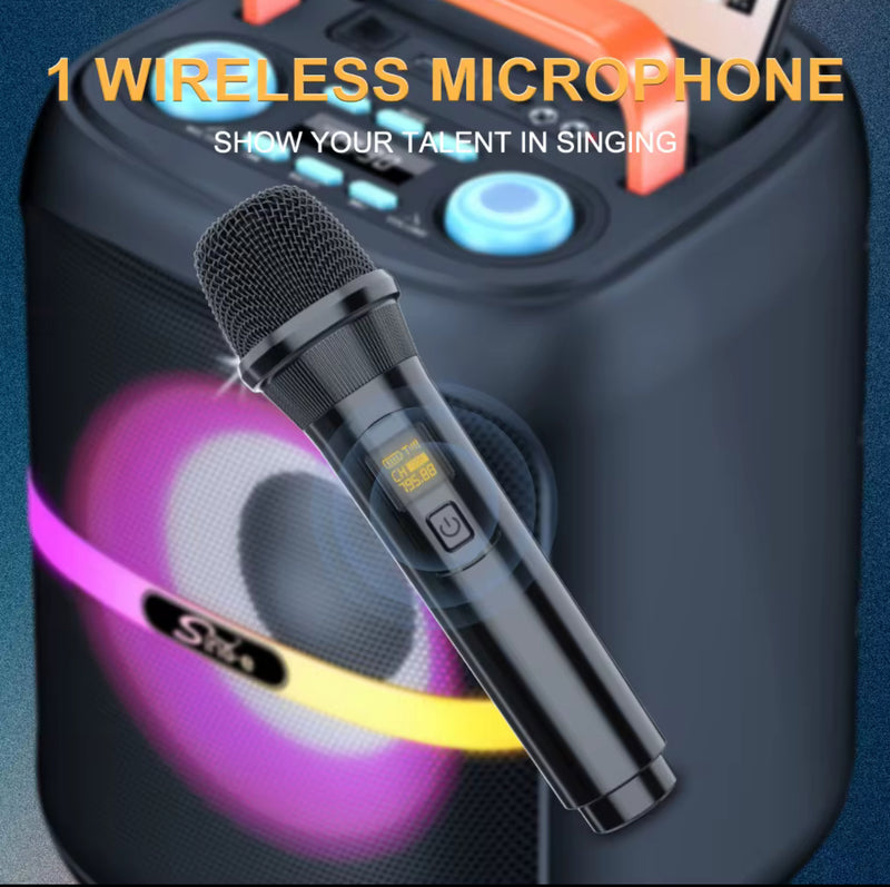 8” Bluetooth Party Speaker | 40W Bass Boost, RGB Lights, Wireless Mic, FM/USB/AUX/TWS | NZ Stock | Overnight Delivery | Afterpay Zip