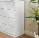 8 Drawer Chest of Drawers – White MDF Storage Cabinet 110cm | NZ Stock | Overnight Delivery | Afterpay & Zip Pay - JustRight deals New Zealand 