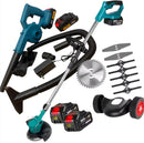 Cordless Grass Trimmer & Leaf Blower Combo Kit – 21v 4 batteries- NZ OVERNIGHT DELIVERY