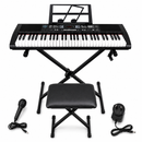 61-Key Electronic Keyboard Piano with Stand, Microphone & NZ Power Adapter | 200 Tones, 200 Rhythms, 60 Demo Songs | Overnight Delivery | Afterpay & Zip Pay