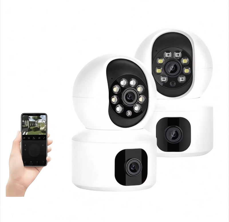 Dual‑Lens 4MP  PTZ WiFi Security Camera – Auto-Tracking, Two‑Way Audio, 360° Pan‑Tilt | NZ Stock, Overnight Delivery | JustRightDeals