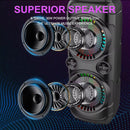 Dual 8” Portable Bluetooth Speaker – Wireless Mic, FM, USB/TF, AUX | NZ Stock | Overnight Delivery | Afterpay Zip