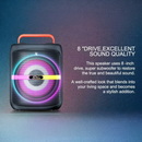 8” Bluetooth Party Speaker | 40W Bass Boost, RGB Lights, Wireless Mic, FM/USB/AUX/TWS | NZ Stock | Overnight Delivery | Afterpay Zip