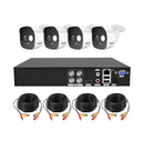 4-Channel CCTV Security Camera System – AHD DVR, Color Night Vision, Motion Detection, IP66 Waterproof-NZ Stock - JustRight deals New Zealand 