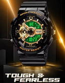 Men’s Waterproof Digital Sports Watch – Dual Time LED Chronograph Alarm | NZ Stock Overnight Delivery | Afterpay & Zip Pay - JustRight deals New Zealand 