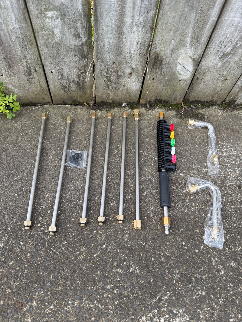 High Quality Pressure Washer Extension Wand – 9PCs extension with 5 Nozzle Tips