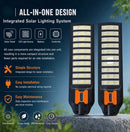 720 LED Solar Street Light – 6000mAh Battery, Motion Sensor, Remote Control & Light Sensor | NZ Stock | Overnight Delivery | Afterpay