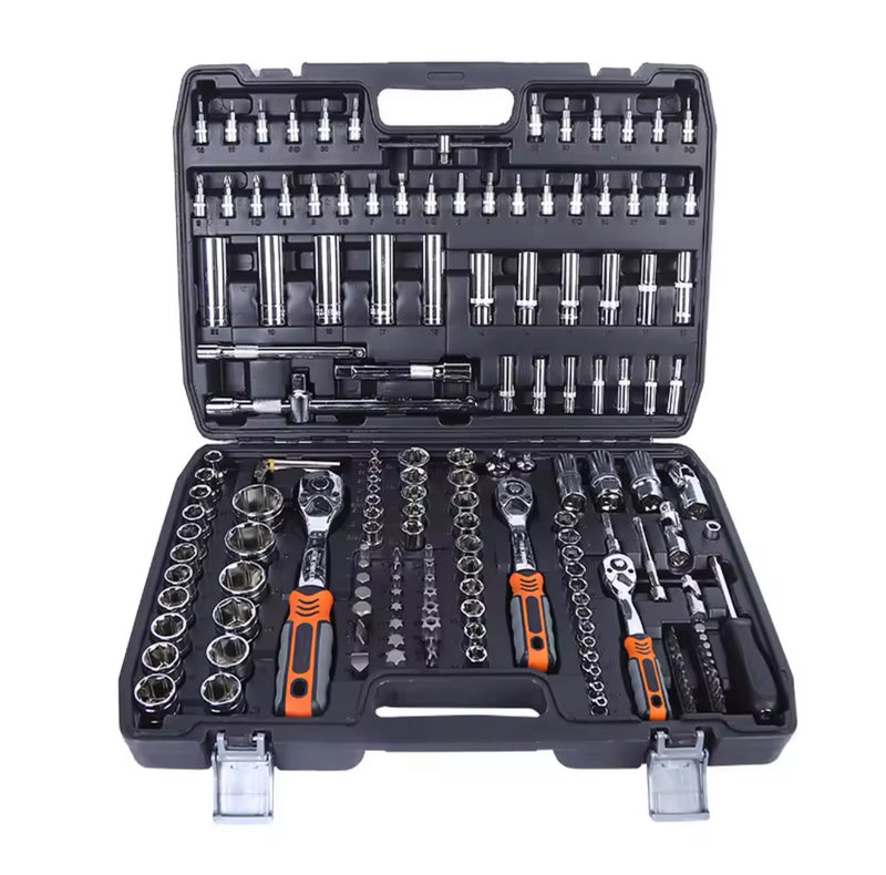 172pc Tool Kit with Case – Sockets, Ratchets, Screwdriver Bits & Hex Keys | NZ Stock – JustRightDeals