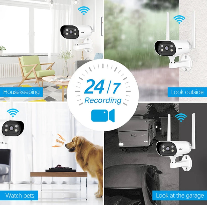 Wireless 2MP 4CH CCTV Security Camera System