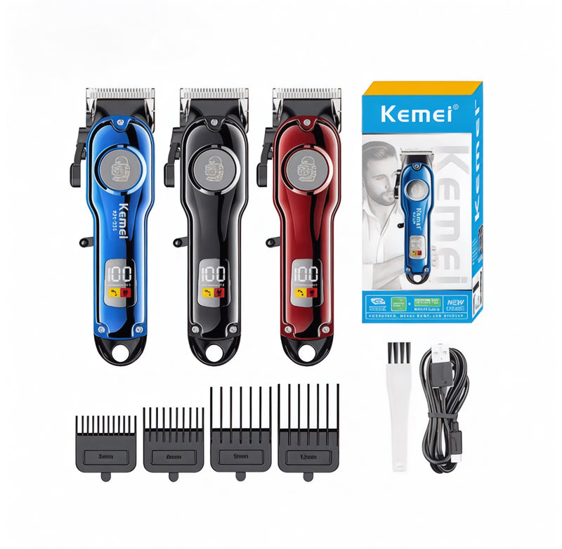 Professional Hair Clipper with LCD Display – Adjustable Blades,3Hrs Use time, USB Charging, 4 Guide Combs | NZ Stock | Overnight Delivery