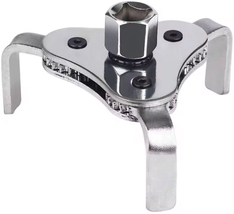 Adjustable 3-Jaw Oil Filter Wrench 53–108mm – 1/2” & 3/8” Drive | NZ Stock & Overnight Delivery