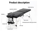 Portable Folding Massage Table Bed – Adjustable Backrest & Height, Aluminium Frame, Carry Bag | Afterpay & Overnight Delivery - JustRight deals New Zealand 