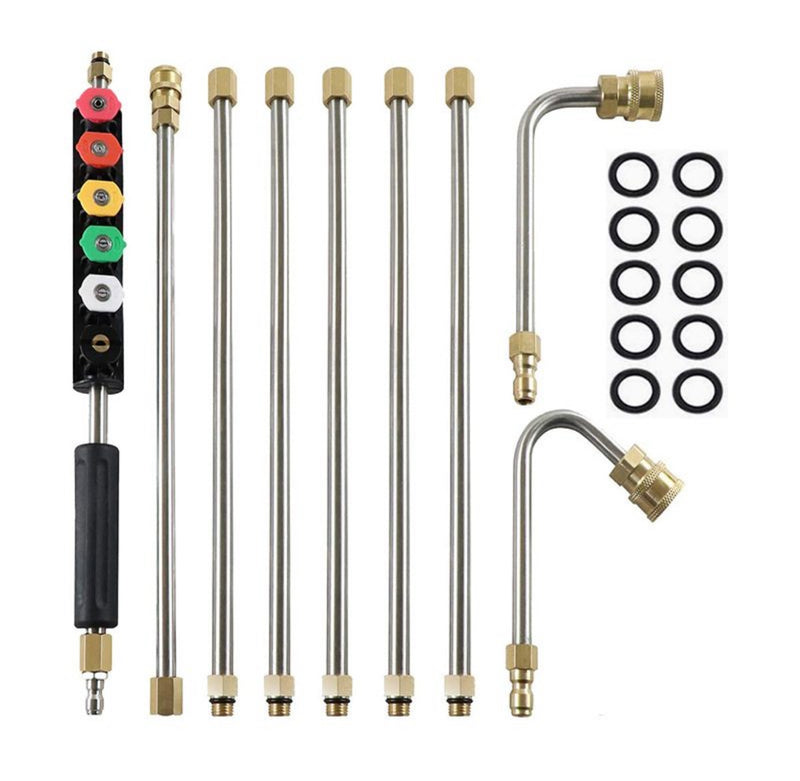 High Quality Pressure Washer Extension Wand – 9PCs extension with 5 Nozzle Tips