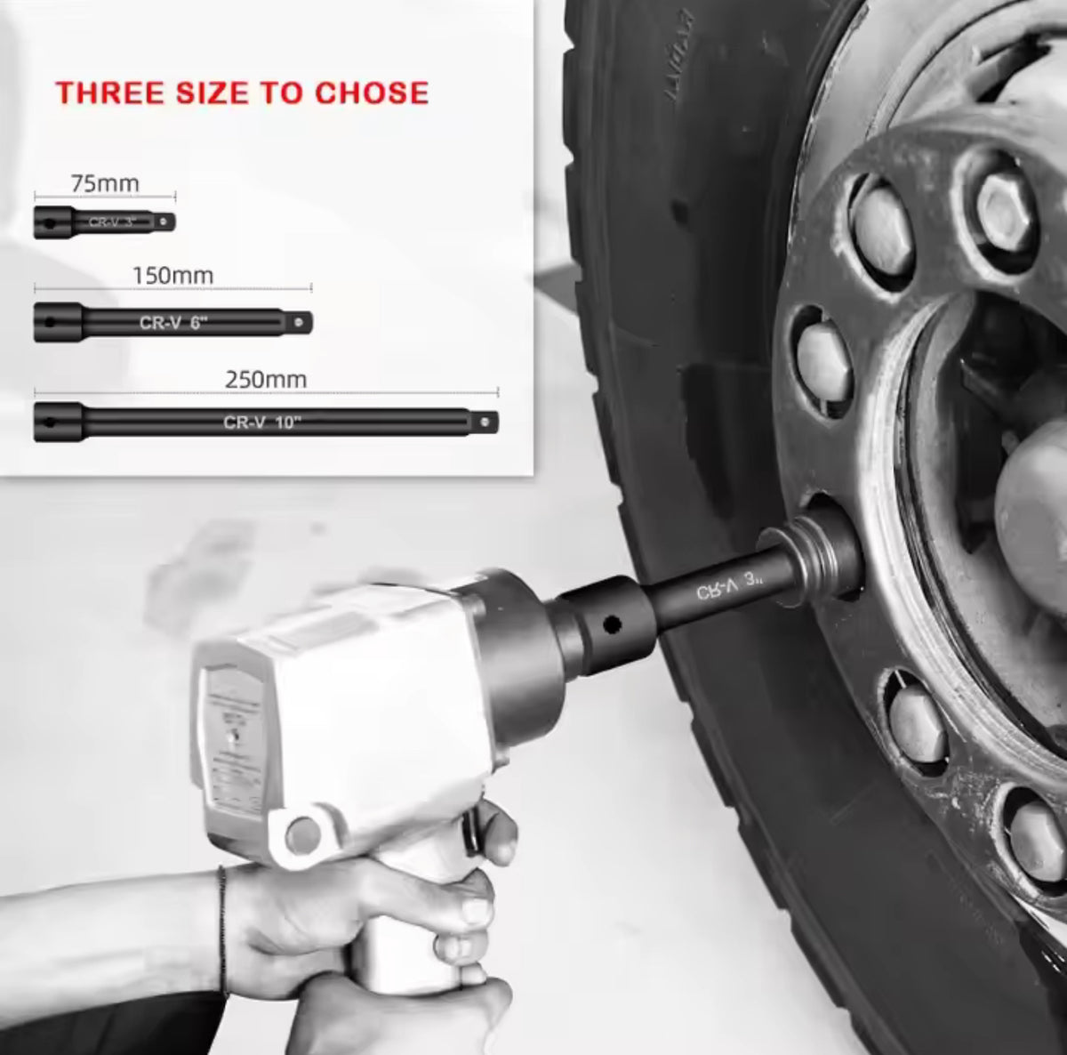 18pc Impact Extension, Adapter & Universal Joint Set – 1/4”, 3/8”, 1/2” Drive | CR-V Steel | NZ Stock & Overnight Delivery - JustRight deals New Zealand 