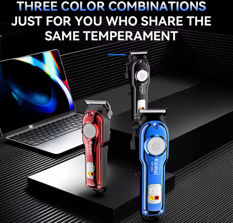 Professional Hair Clipper with LCD Display – Adjustable Blades,3Hrs Use time, USB Charging, 4 Guide Combs | NZ Stock | Overnight Delivery