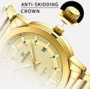 Men’s Luxury Stainless Steel Quartz Watch – 30M Water Resistant, Date Display | NZ Stock | Overnight Delivery | Afterpay Zip Pay - JustRight deals New Zealand 