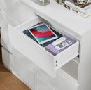 8 Drawer Chest of Drawers – White MDF Storage Cabinet 110cm | NZ Stock | Overnight Delivery | Afterpay & Zip Pay - JustRight deals New Zealand 