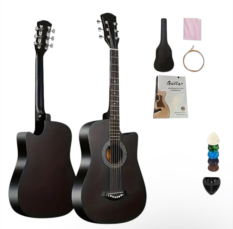 Premium Acoustic Guitar set- includes bag,extra strings & picks | overnight NZ Delivery - justrightdeals - JustRight deals New Zealand 
