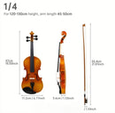 1/4 Size Beginner Violin for Children – Complete Set with Case | NZ Stock