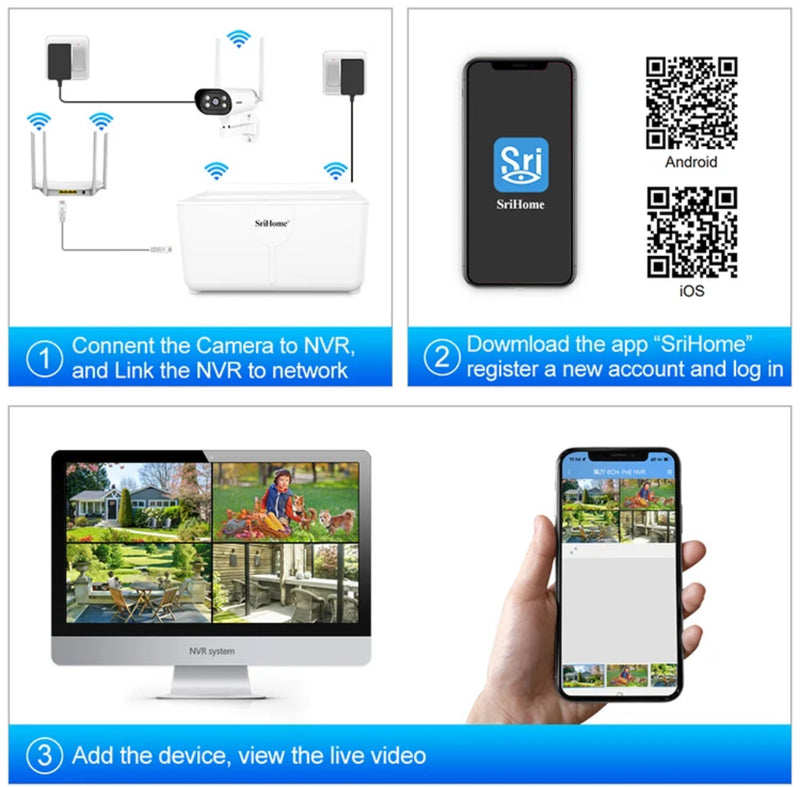 Wireless 2MP 4CH CCTV Security Camera System